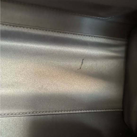 Henri Bendel Large Ivory Uptown Satchel with Gold Tone Hardware & Long Strap - Picture 13 of 13